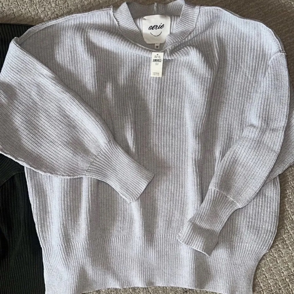 Aerie Beyond Sweater Grey